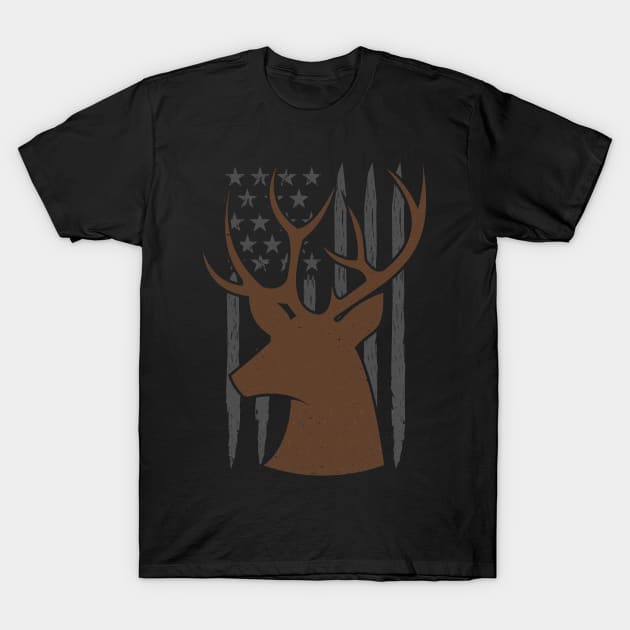 Deer Hunting America Flag Funny Hunting Lover Gift Deer Hunting
